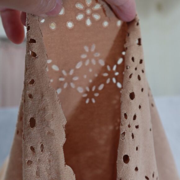 Cappuccini 50 Collezione Blouse Womens Large Indian Native American Western Tan - Picture 8 of 11